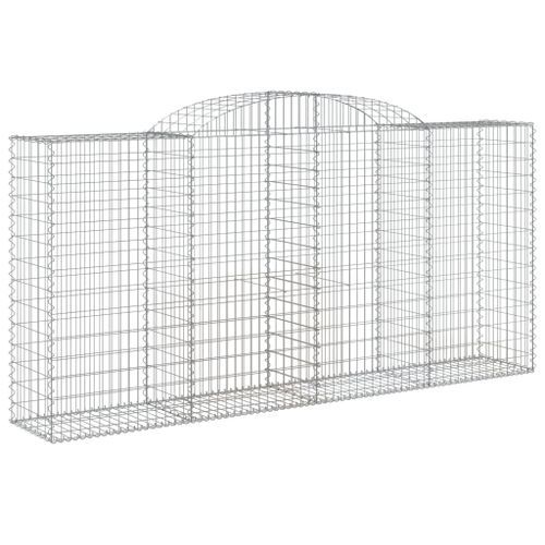 Paniers à gabions arqués 10 pcs 300x50x140/160 cm fer galvanisé - Photo n°3; ?>