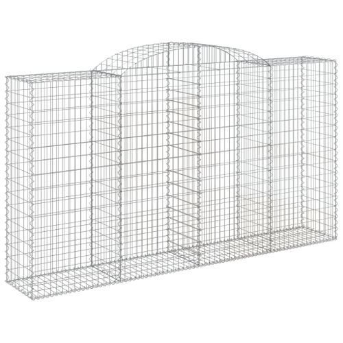 Paniers à gabions arqués 10 pcs 300x50x160/180 cm fer galvanisé - Photo n°3; ?>