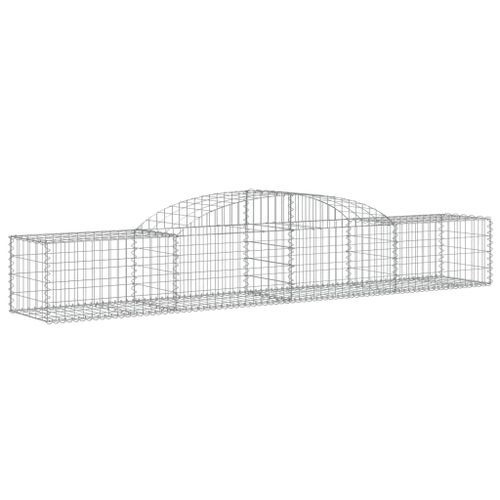 Paniers à gabions arqués 10 pcs 300x50x40/60 cm fer galvanisé - Photo n°3; ?>