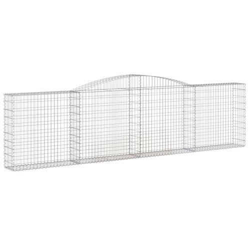 Paniers à gabions arqués 10 pcs 400x30x100/120 cm Fer galvanisé - Photo n°3; ?>