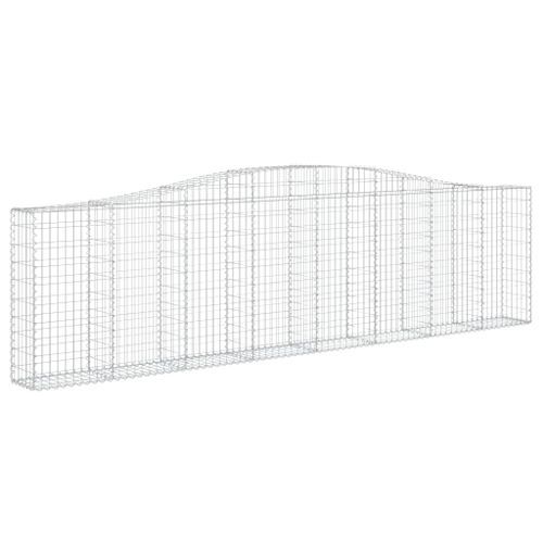 Paniers à gabions arqués 10 pcs 400x30x100/120 cm Fer galvanisé - Photo n°3; ?>