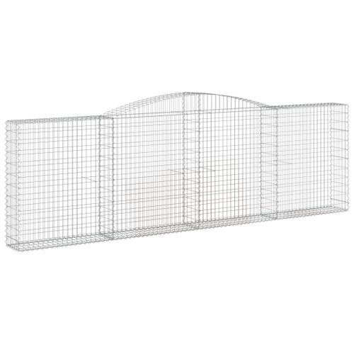 Paniers à gabions arqués 10 pcs 400x30x120/140 cm Fer galvanisé - Photo n°3; ?>