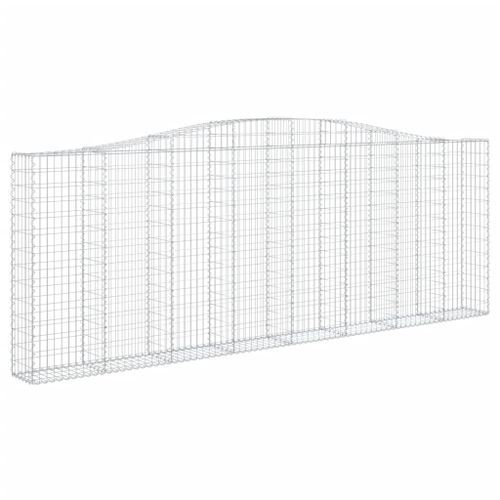 Paniers à gabions arqués 10 pcs 400x30x140/160 cm Fer galvanisé - Photo n°3; ?>