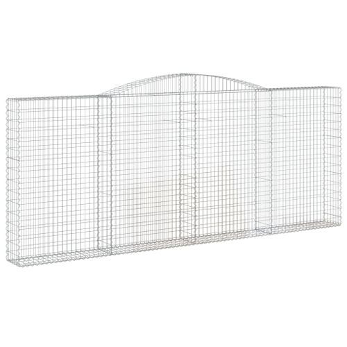 Paniers à gabions arqués 10 pcs 400x30x160/180 cm Fer galvanisé - Photo n°3; ?>