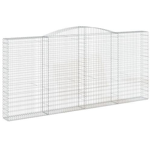 Paniers à gabions arqués 10 pcs 400x30x180/200 cm Fer galvanisé - Photo n°3; ?>