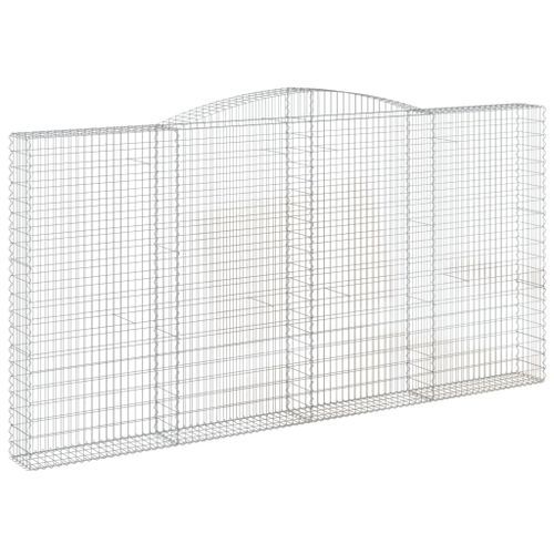 Paniers à gabions arqués 10 pcs 400x30x200/220 cm Fer galvanisé - Photo n°3; ?>