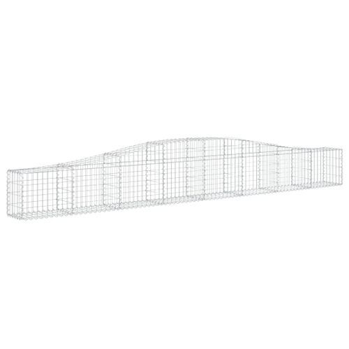 Paniers à gabions arqués 10 pcs 400x30x40/60 cm Fer galvanisé - Photo n°3; ?>