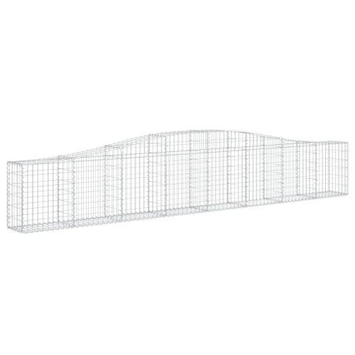 Paniers à gabions arqués 10 pcs 400x30x60/80 cm Fer galvanisé - Photo n°3; ?>