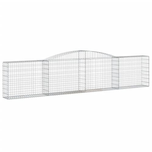 Paniers à gabions arqués 10 pcs 400x30x80/100 cm Fer galvanisé - Photo n°3; ?>