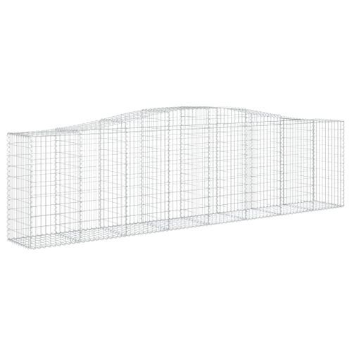 Paniers à gabions arqués 10 pcs 400x50x100/120 cm Fer galvanisé - Photo n°3; ?>