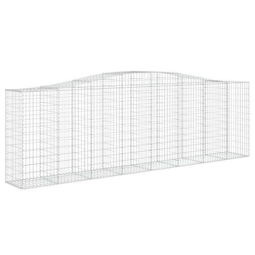 Paniers à gabions arqués 10 pcs 400x50x120/140 cm Fer galvanisé - Photo n°3; ?>