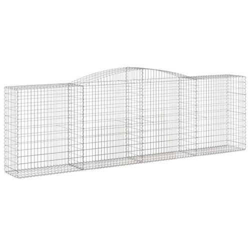 Paniers à gabions arqués 10 pcs 400x50x120/140 cm Fer galvanisé - Photo n°3; ?>