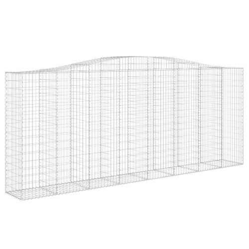 Paniers à gabions arqués 10 pcs 400x50x160/180 cm fer galvanisé - Photo n°3; ?>