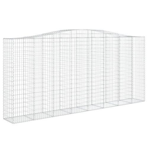 Paniers à gabions arqués 10 pcs 400x50x180/200 cm Fer galvanisé - Photo n°3; ?>