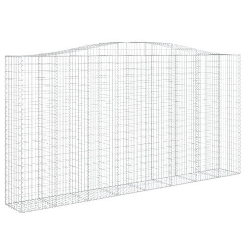 Paniers à gabions arqués 10 pcs 400x50x200/220 cm Fer galvanisé - Photo n°3; ?>