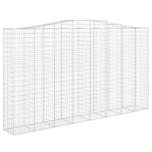 Paniers à gabions arqués 10 pcs 400x50x220/240 cm Fer galvanisé - Photo n°3; ?>