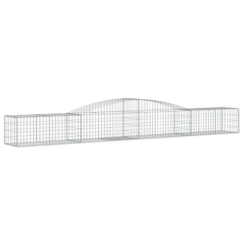 Paniers à gabions arqués 10 pcs 400x50x40/60 cm Fer galvanisé - Photo n°3; ?>