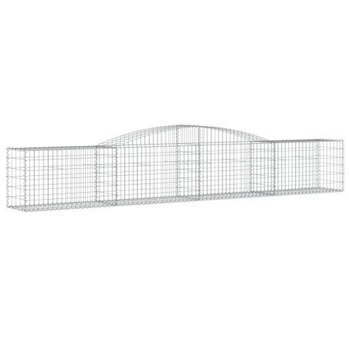 Paniers à gabions arqués 10 pcs 400x50x60/80 cm Fer galvanisé - Photo n°3; ?>