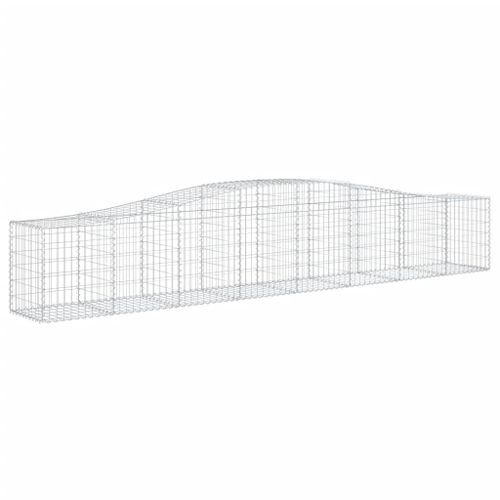 Paniers à gabions arqués 10 pcs 400x50x60/80 cm Fer galvanisé - Photo n°3; ?>