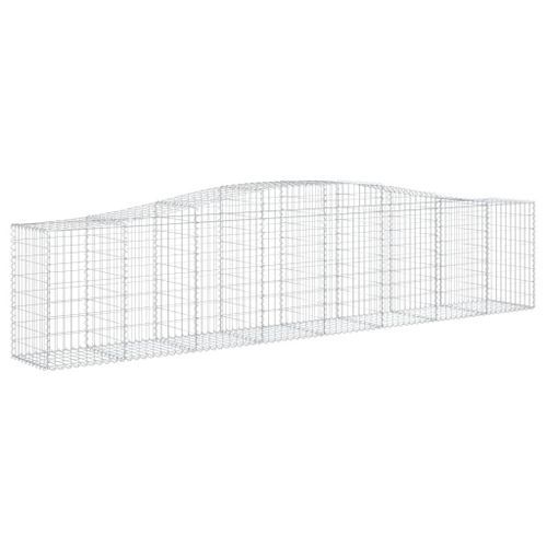 Paniers à gabions arqués 10 pcs 400x50x80/100 cm Fer galvanisé - Photo n°3; ?>