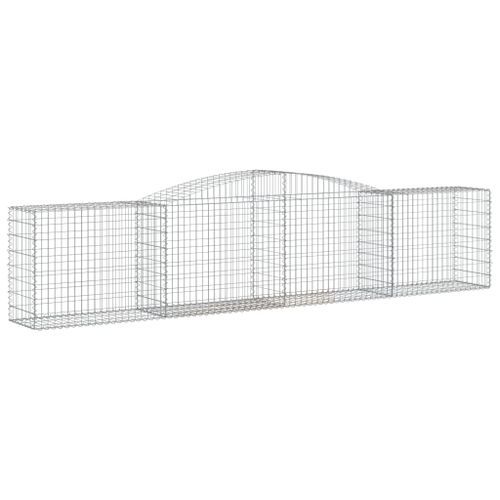 Paniers à gabions arqués 10 pcs 400x50x80/100 cm Fer galvanisé - Photo n°3; ?>