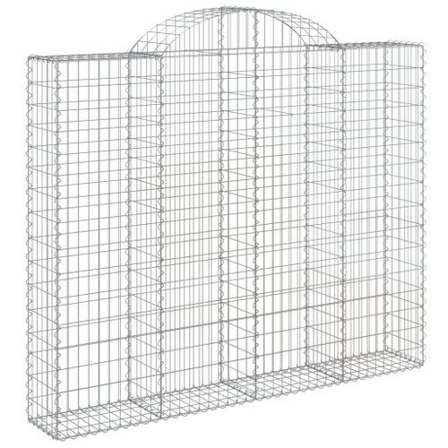 Paniers à gabions arqués 11 pcs 200x30x160/180 cm Fer galvanisé - Photo n°3; ?>