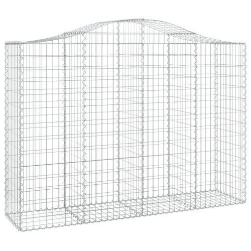 Paniers à gabions arqués 11 pcs 200x50x140/160 cm Fer galvanisé - Photo n°3; ?>