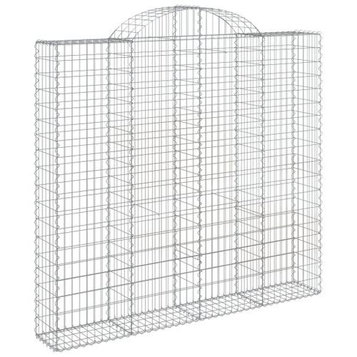 Paniers à gabions arqués 11 pcs 200x50x180/200 cm Fer galvanisé - Photo n°3; ?>