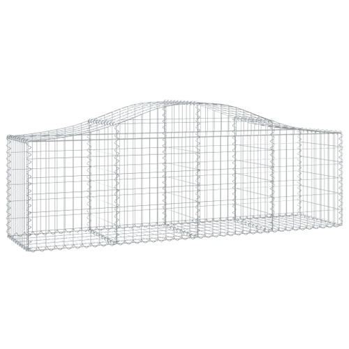 Paniers à gabions arqués 11 pcs 200x50x60/80 cm Fer galvanisé - Photo n°3; ?>