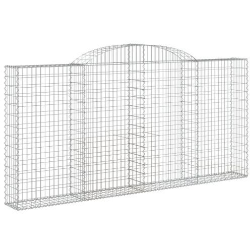 Paniers à gabions arqués 11 pcs 300x30x140/160 cm fer galvanisé - Photo n°3; ?>