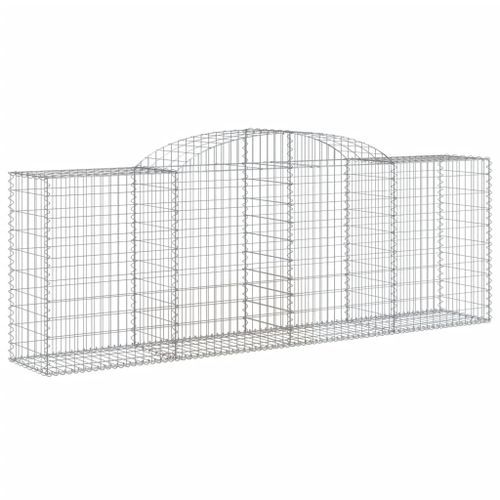 Paniers à gabions arqués 11 pcs 300x50x100/120 cm fer galvanisé - Photo n°3; ?>