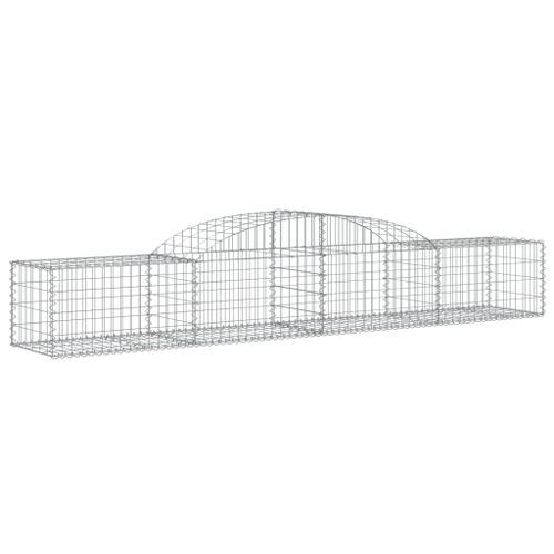 Paniers à gabions arqués 11 pcs 300x50x40/60 cm fer galvanisé - Photo n°3; ?>