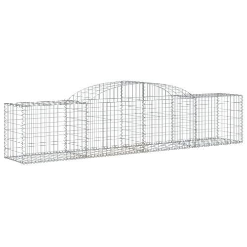 Paniers à gabions arqués 11 pcs 300x50x60/80 cm fer galvanisé - Photo n°3; ?>