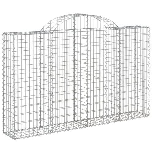 Paniers à gabions arqués 12 pcs 200x30x120/140 cm Fer galvanisé - Photo n°3; ?>