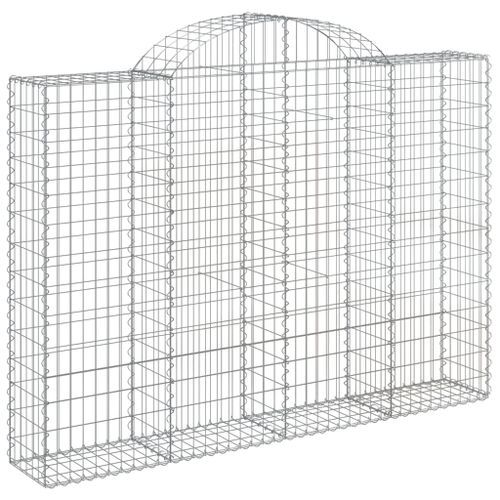 Paniers à gabions arqués 12 pcs 200x30x140/160 cm Fer galvanisé - Photo n°3; ?>