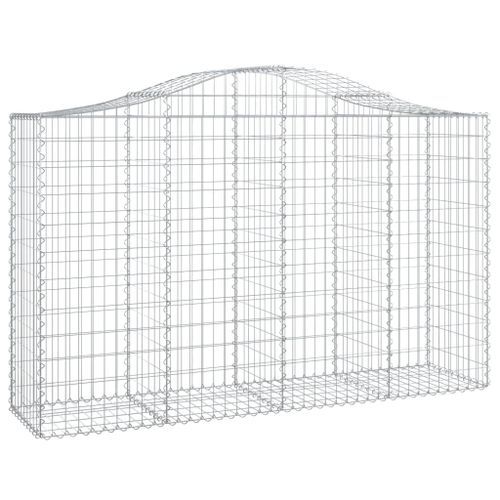 Paniers à gabions arqués 12 pcs 200x50x120/140 cm Fer galvanisé - Photo n°3; ?>