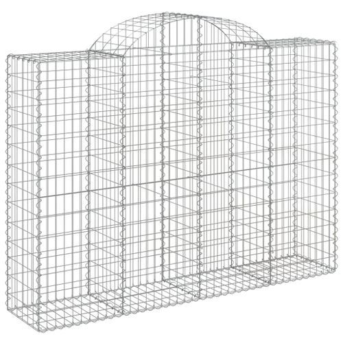 Paniers à gabions arqués 12 pcs 200x50x140/160 cm Fer galvanisé - Photo n°3; ?>