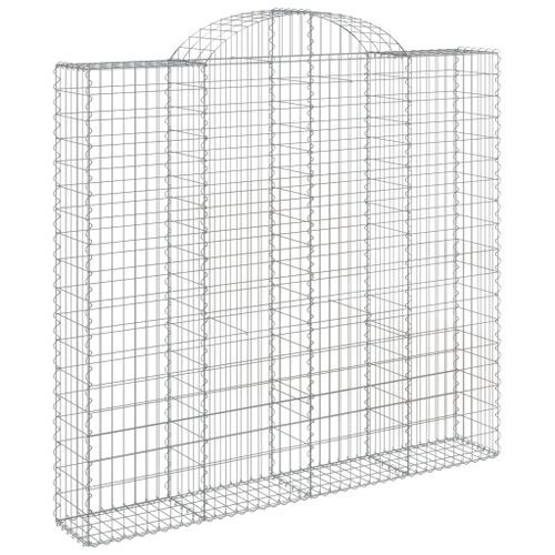 Paniers à gabions arqués 12 pcs 200x50x180/200 cm Fer galvanisé - Photo n°3; ?>