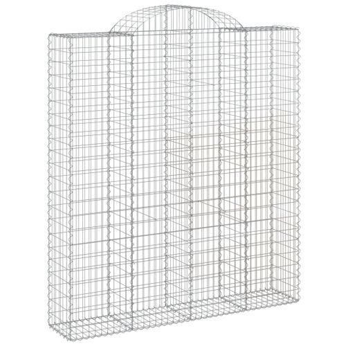 Paniers à gabions arqués 12 pcs 200x50x220/240 cm Fer galvanisé - Photo n°3; ?>