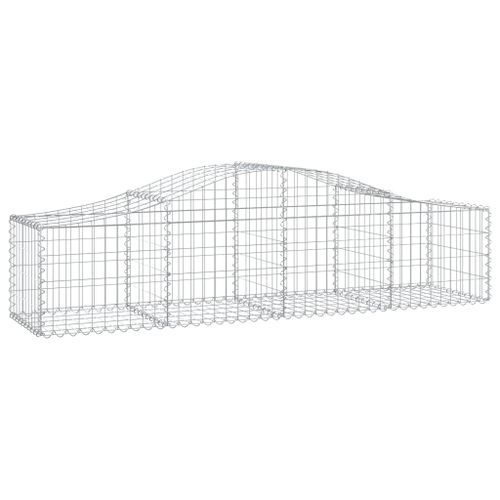 Paniers à gabions arqués 12 pcs 200x50x40/60 cm fer galvanisé - Photo n°3; ?>