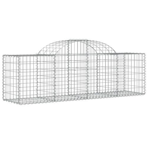 Paniers à gabions arqués 12 pcs 200x50x60/80 cm Fer galvanisé - Photo n°3; ?>