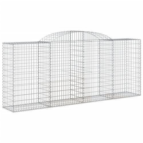 Paniers à gabions arqués 12 pcs 300x50x120/140 cm fer galvanisé - Photo n°3; ?>