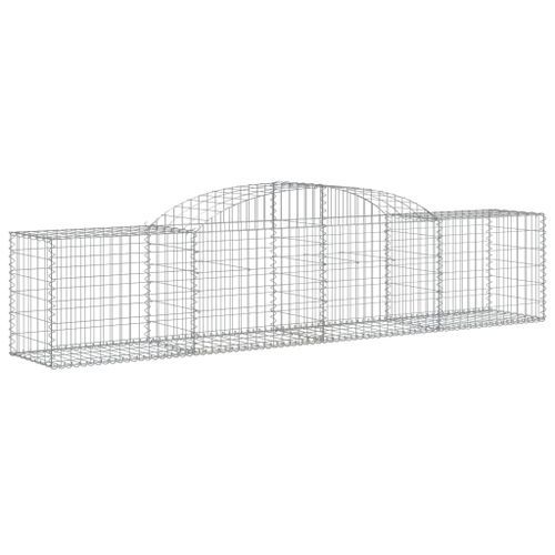 Paniers à gabions arqués 12 pcs 300x50x60/80 cm fer galvanisé - Photo n°3; ?>