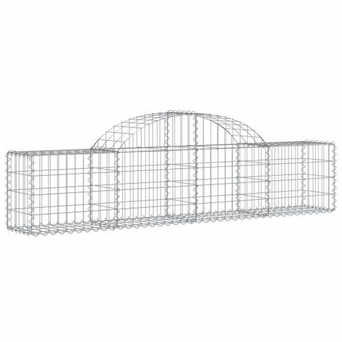 Paniers à gabions arqués 13 pcs 200x30x40/60 cm Fer galvanisé - Photo n°3; ?>