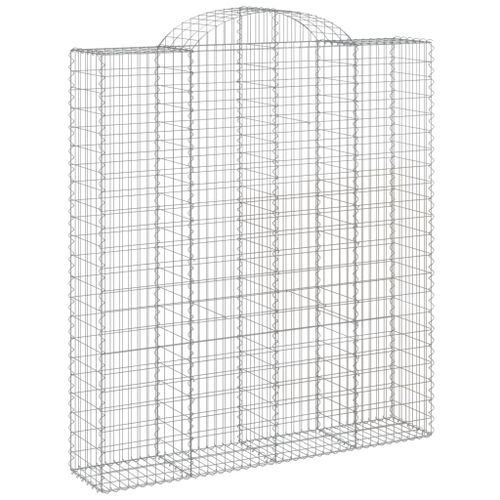 Paniers à gabions arqués 13 pcs 200x50x220/240 cm Fer galvanisé - Photo n°3; ?>