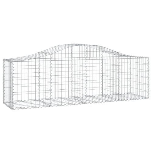 Paniers à gabions arqués 13 pcs 200x50x60/80 cm Fer galvanisé - Photo n°3; ?>