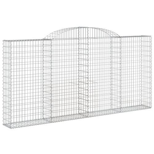 Paniers à gabions arqués 13 pcs 300x30x140/160 cm fer galvanisé - Photo n°3; ?>