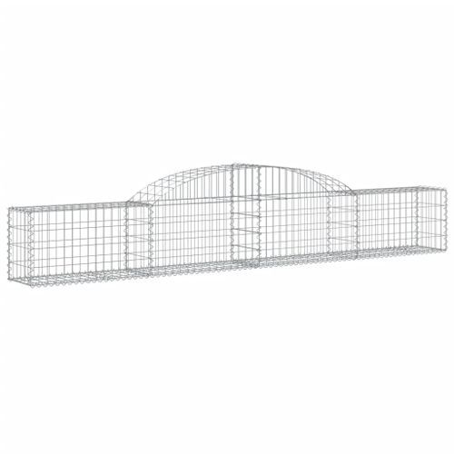 Paniers à gabions arqués 13 pcs 300x30x40/60 cm fer galvanisé - Photo n°3; ?>