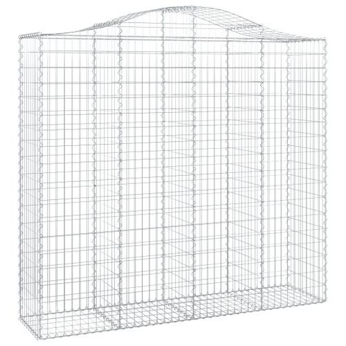 Paniers à gabions arqués 14 pcs 200x50x180/200 cm Fer galvanisé - Photo n°3; ?>