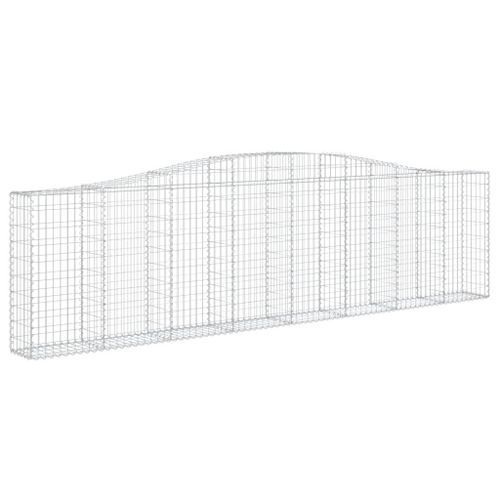 Paniers à gabions arqués 15 pcs 400x30x100/120 cm Fer galvanisé - Photo n°3; ?>